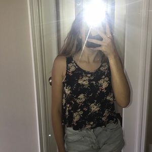Flower Tank Top Blouse